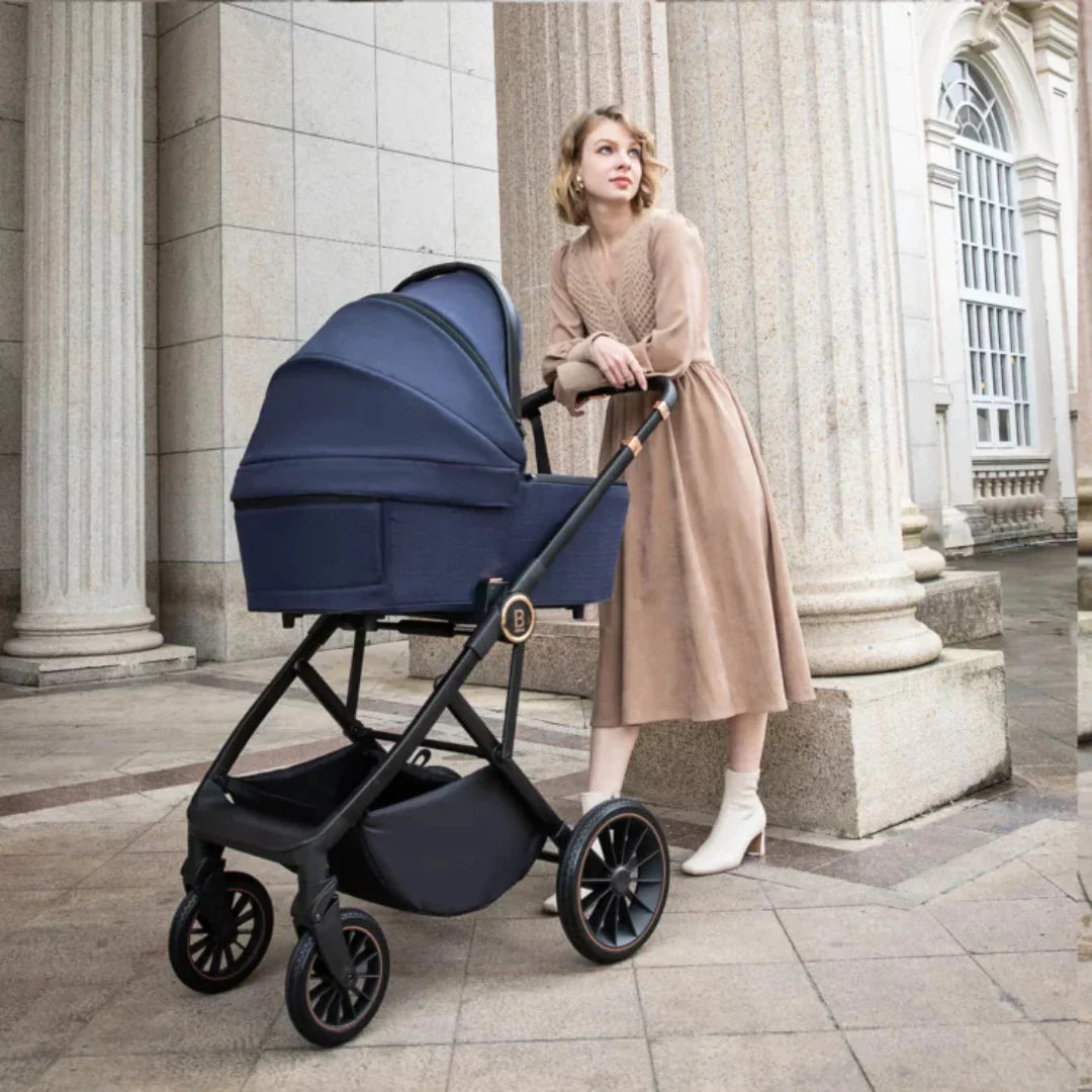 Babymore Chia Travel System Coco with Base – Midnight Blue