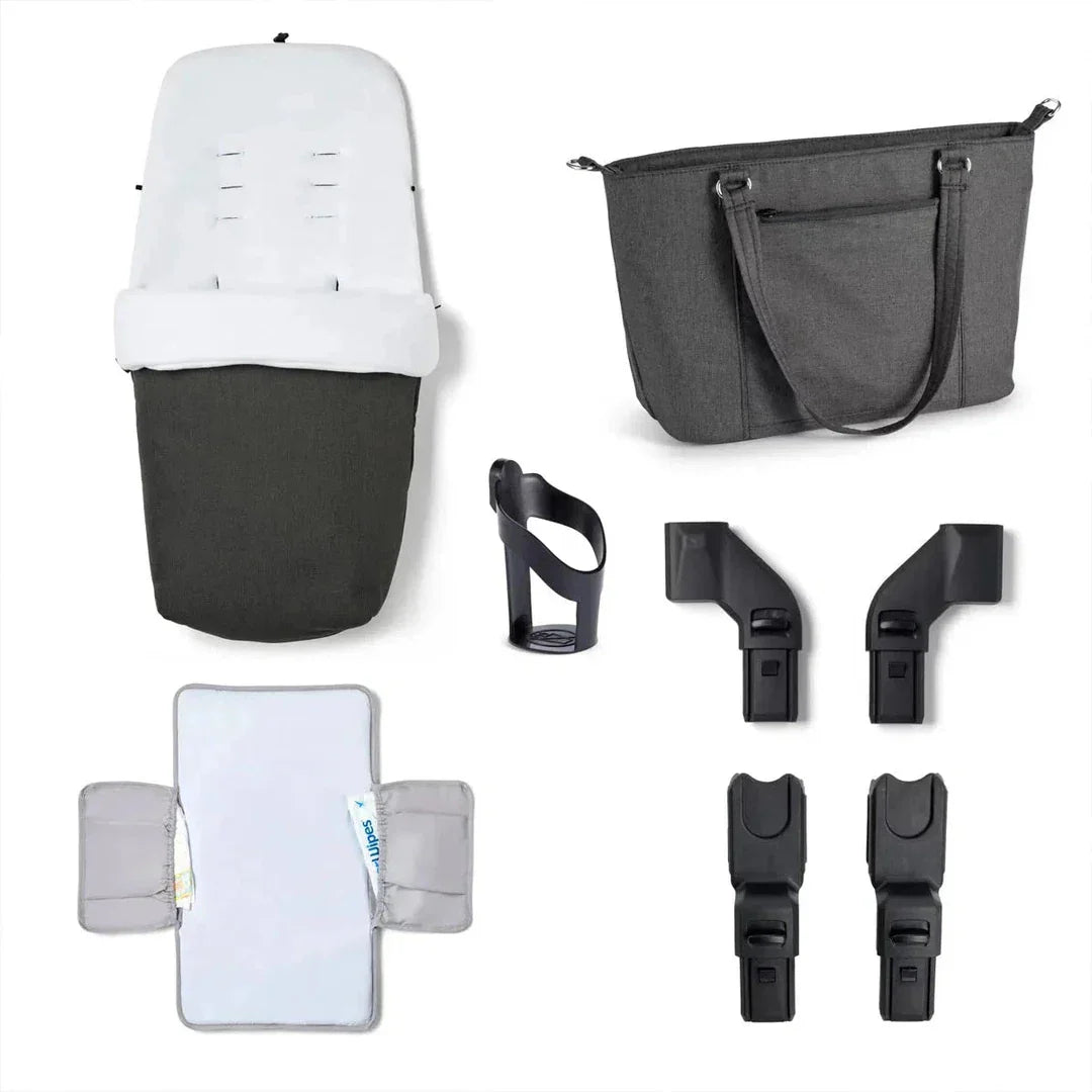 Babymore Memore V2 13 Piece Pecan i-Size Car Seat with Isofix Base - Black