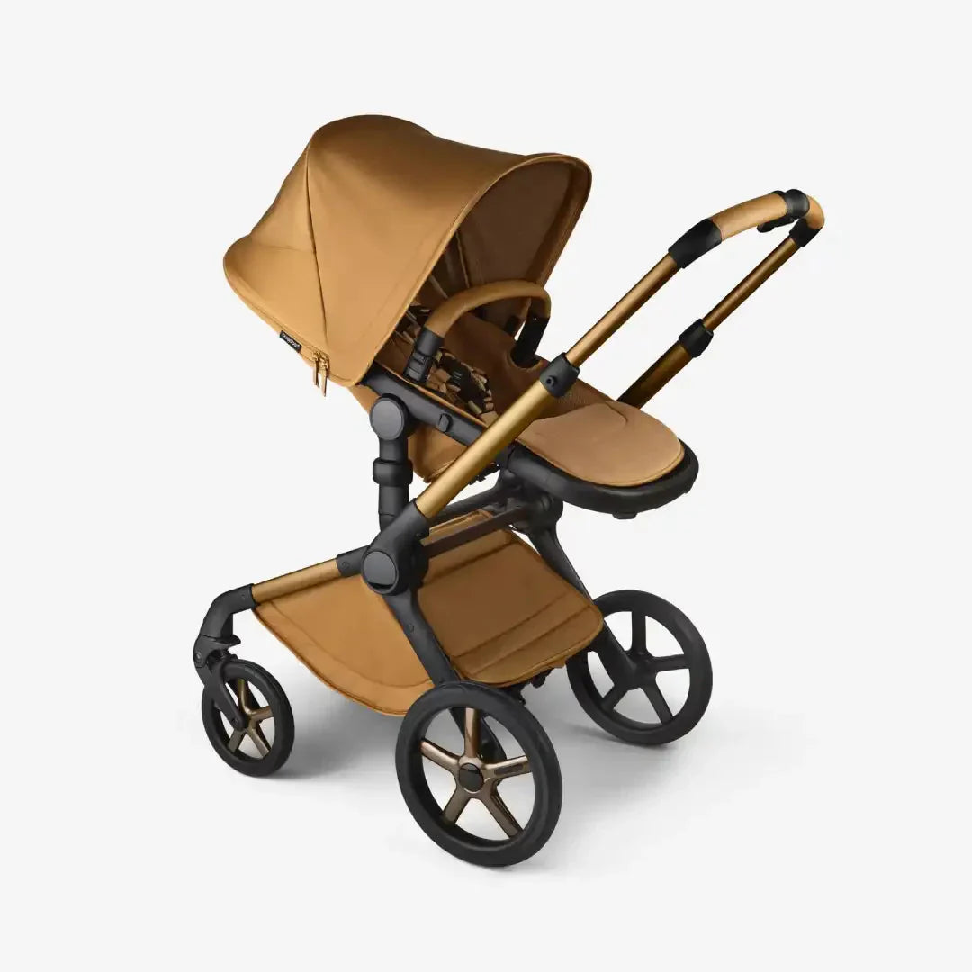 Bugaboo Fox 5 Complete Noir Limited Edition Cybex Cloud T Car Seat & Accessory Bundle - Amber Glow