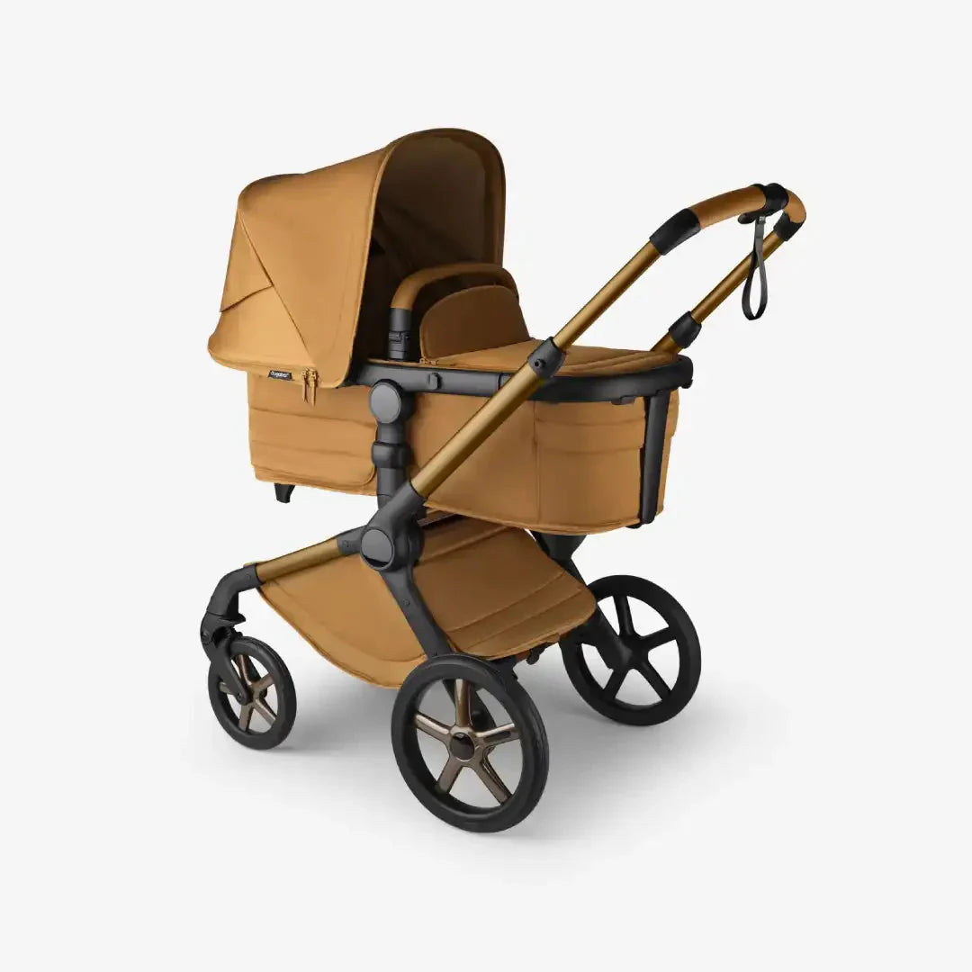 Bugaboo Fox 5 Complete Noir Limited Edition Cybex Cloud T Car Seat & Accessory Bundle - Amber Glow