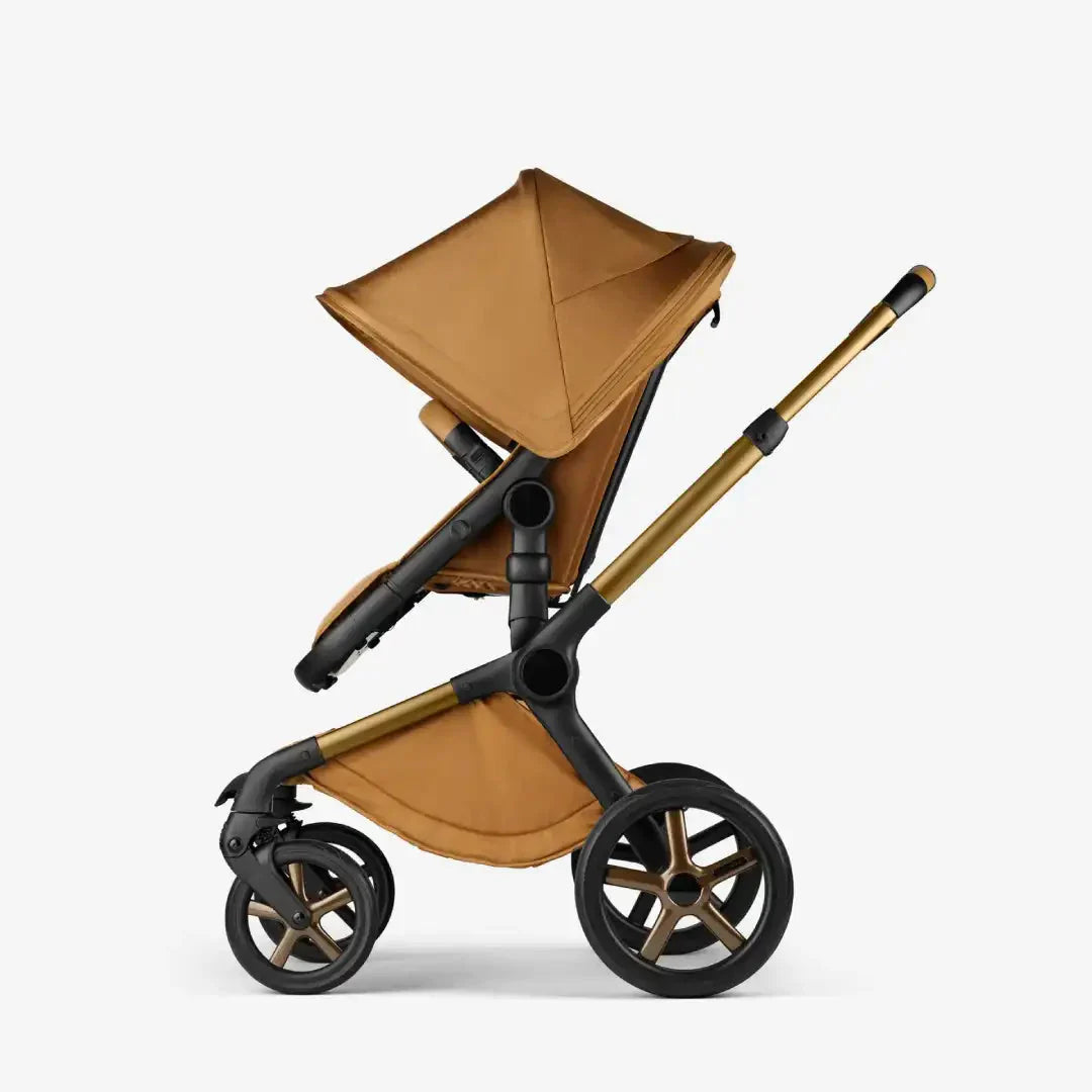 Bugaboo Fox 5 Complete Noir Limited Edition Cybex Cloud T Car Seat & Accessory Bundle - Amber Glow