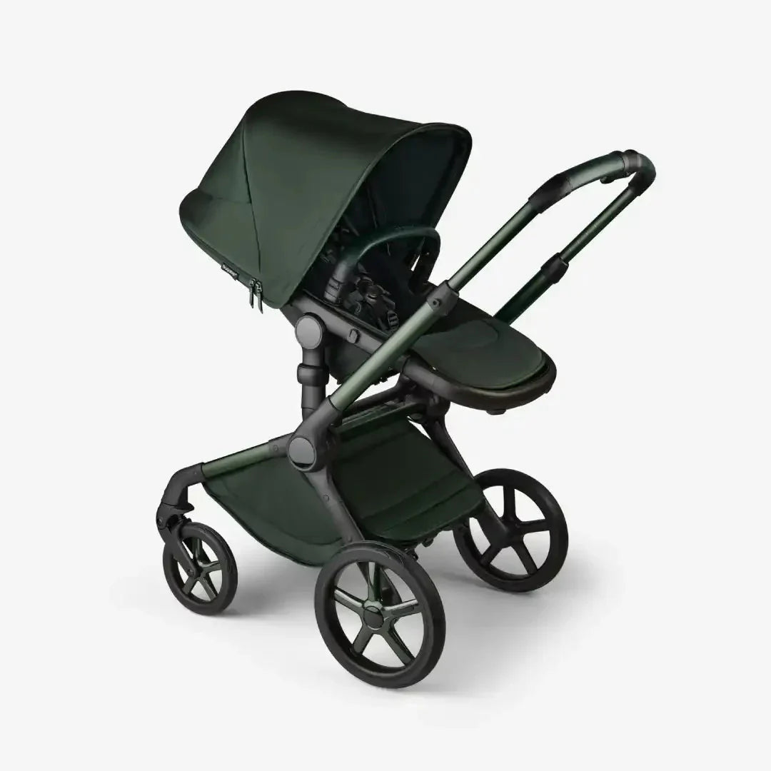 Bugaboo Fox 5 Noir Limited Edition Carrycot And Seat Pushchair - Midnight Green