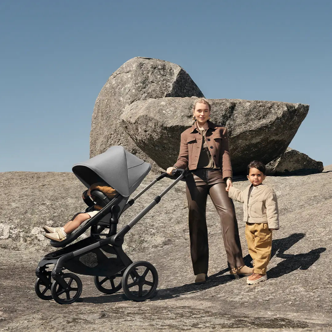 Bugaboo Fox 5 Renew Carrycot And Seat Pushchair - Moon Grey Melange