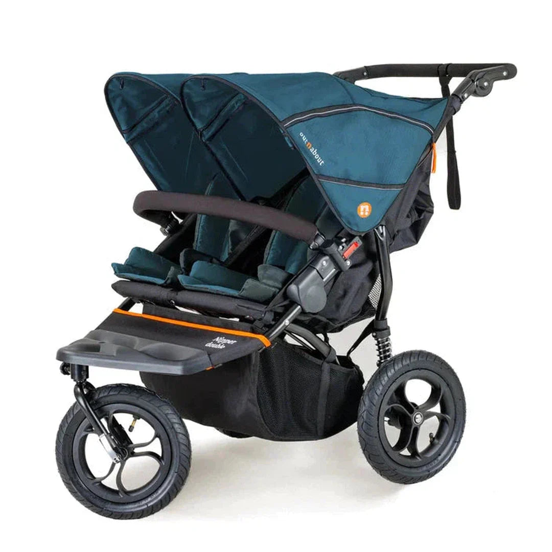 Out N About Nipper Double V5 Newborn And Toddler Bundle - Highland Blue