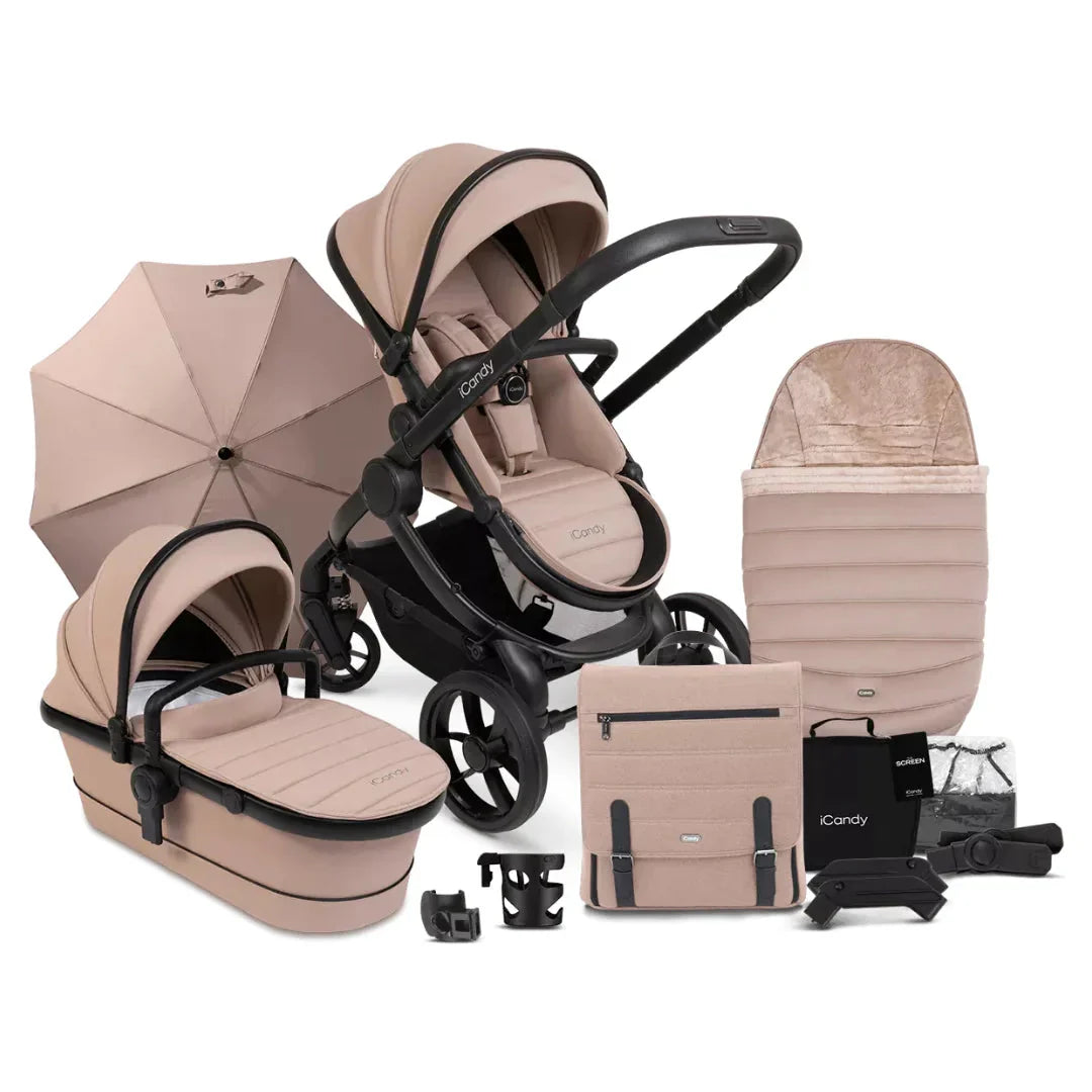 iCandy Peach 7 Pushchair and Carrycot Complete Bundle - Cookie