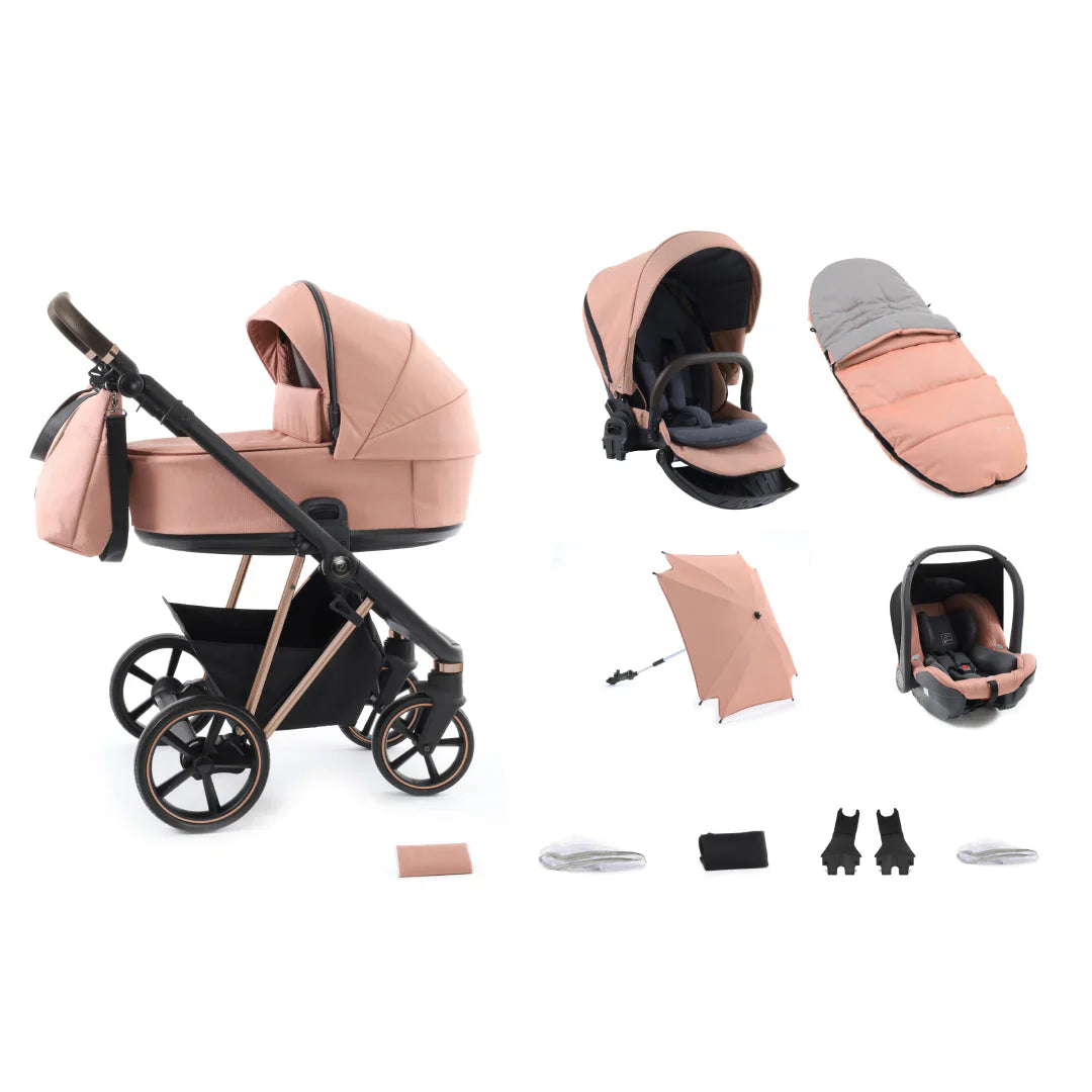 BabyStyle Prestige Stroller 12 Piece Bundle - Coral