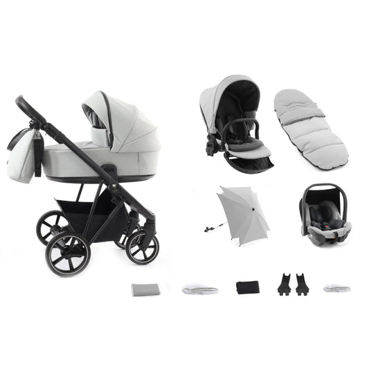 BabyStyle Prestige Stroller 12 Piece Bundle - Flint/Black Vogue - Ex Display