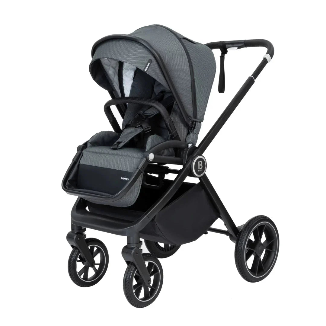 Babymore Kai Travel System Pecan with Base  – Forest Grey