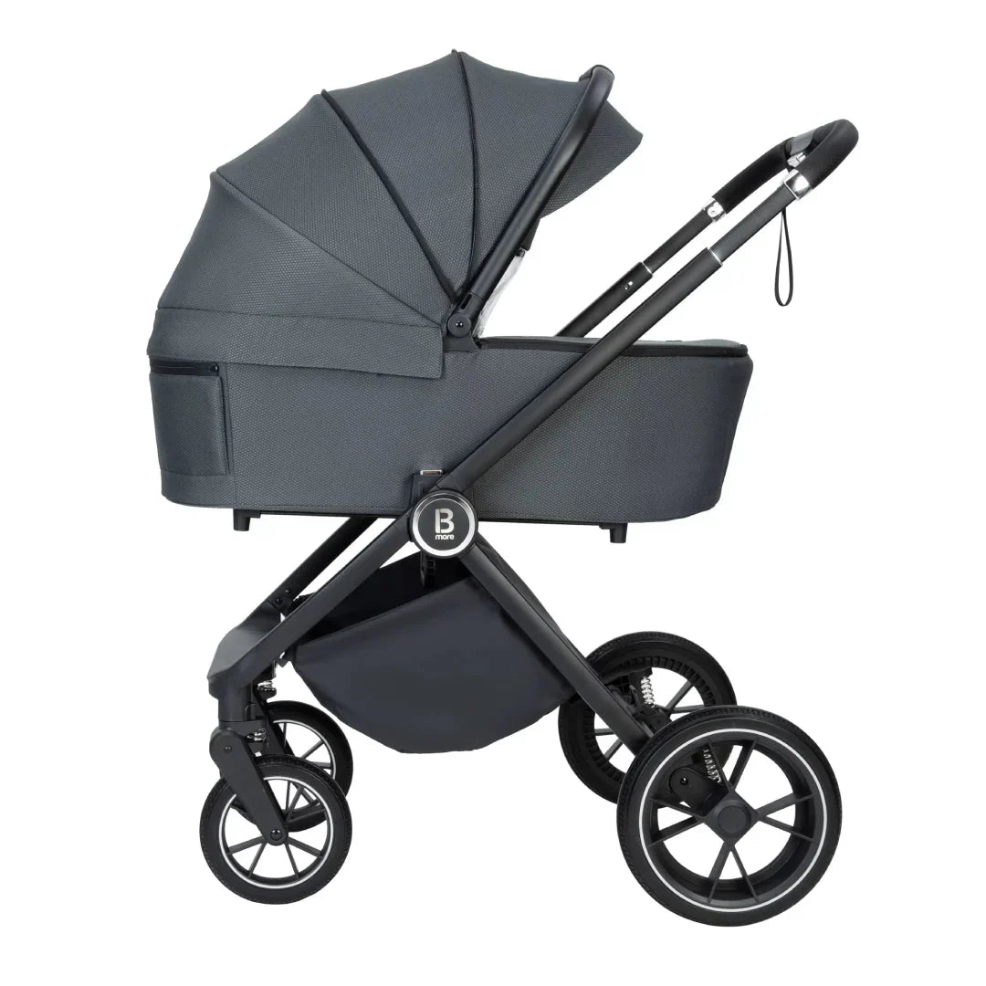 Babymore Kai Travel System Pecan with Base  – Forest Grey