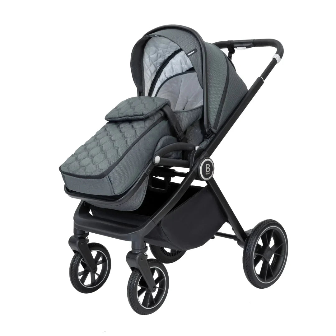Babymore Kai Travel System Pecan with Base  – Forest Grey