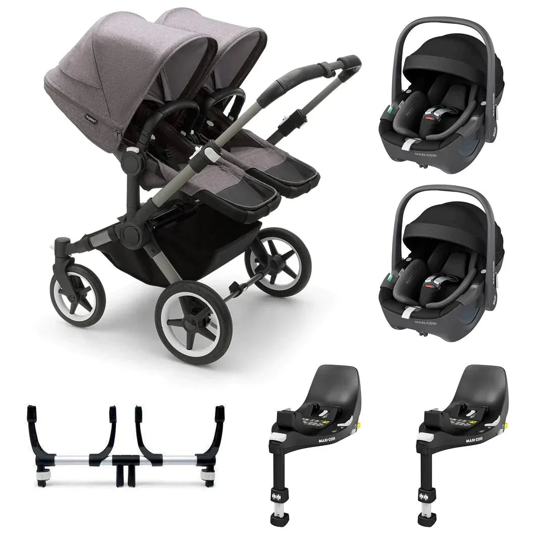 Bugaboo Donkey 5 Twin Complete - Grey Melange