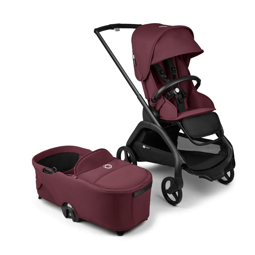 Bugaboo Dragonfly Carrycot And Seat Pushchair - Dark Cherry