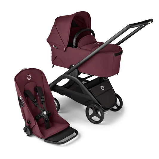 Bugaboo Dragonfly Carrycot And Seat Pushchair - Dark Cherry