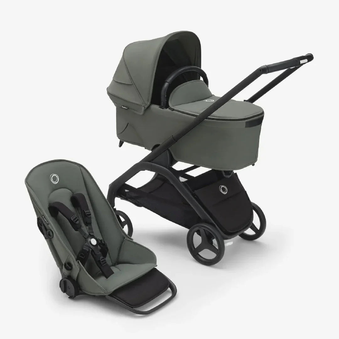Bugaboo Dragonfly Carrycot And Seat Pushchair - Forest Green