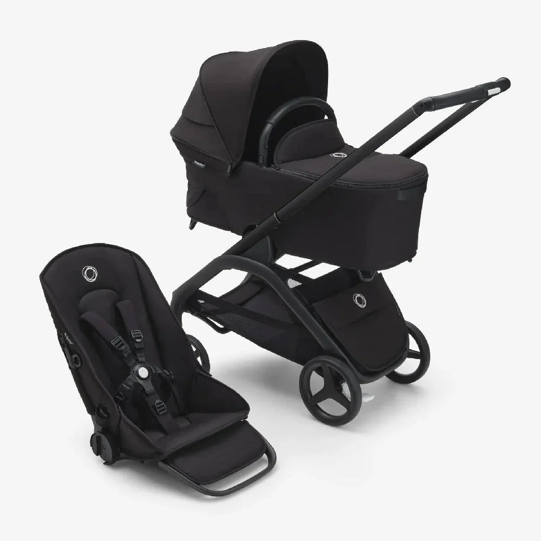 Bugaboo Dragonfly Carrycot And Seat Pushchair - Midnight Black