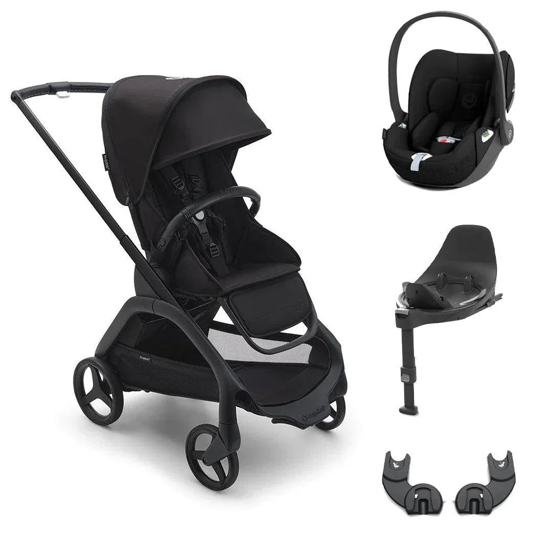 Bugaboo Dragonfly + Cloud T Travel System - Midnight Black