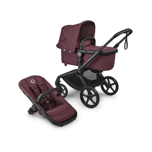 Bugaboo Fox 5 Renew Carrycot And Seat Pushchair - Dark Cherry