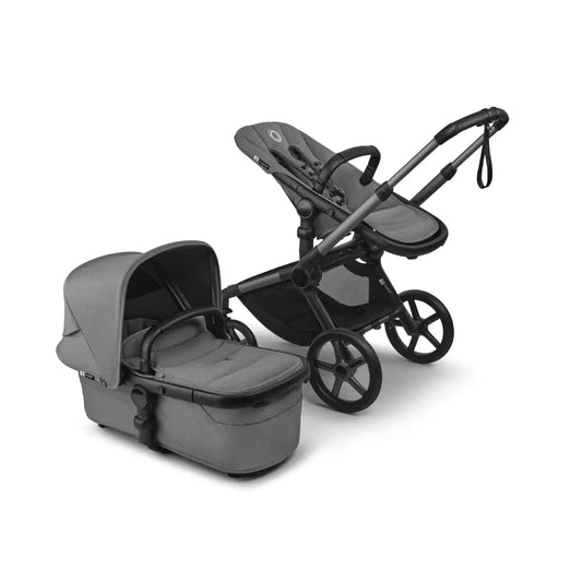 Bugaboo Fox 5 Renew Carrycot And Seat Pushchair - Moon Grey Melange